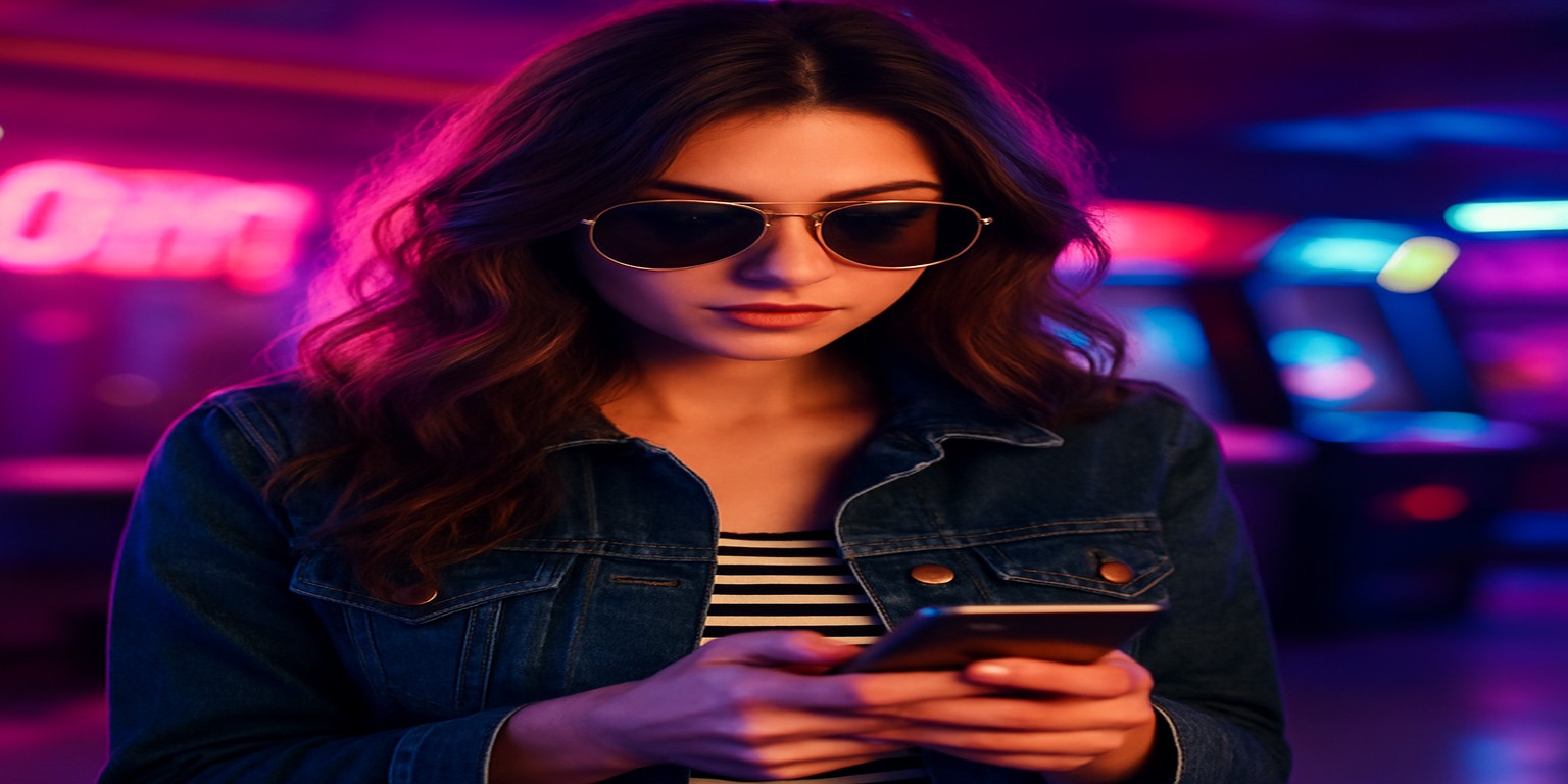 একজন নারী অ্যাভিয়েটর গেম উপভোগ করছেন